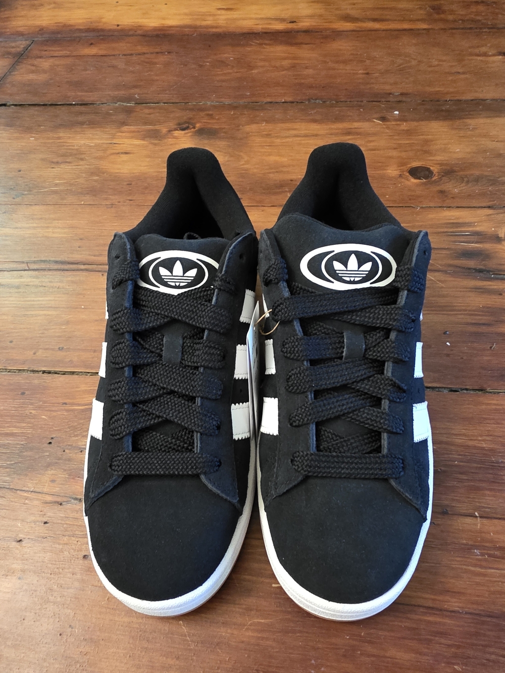 Adidas Campus 00s Black White Gum Youth Size 7/8.5Wmns NEW w/ Extra White Laces - Picture 4 of 6